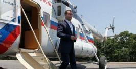 Прибытие на остров Руский Фото пресс-службы Президента РФ