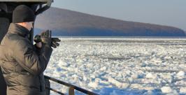 Лед сковал залив в Приморье Антон Балашов