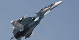 Российский истребитель компании &quotСухой&quot Фото пресс-службы МО РФ