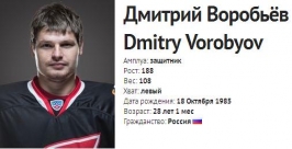 Дмитрий Воробьев Сайт КХЛ