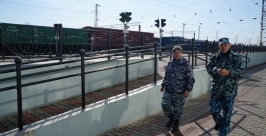 Территория железнодорожного вокзала в Уссурийске Оксана Недбайло, РИА PrimaMedia
