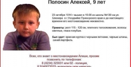 Пропавший мальчик  Предоставлено волонтерами 