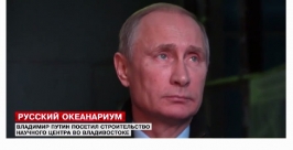 Владимир Путин в океанариуме Скрин-шот сайта LifeNews