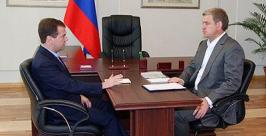 Встреча Дмитрия Медведева и Сергея Дарькина Светлана Ландышева