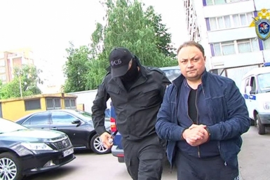 Игорь Пушкарев под арестом Скриншот с видео